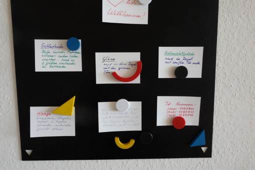 ...und liebevoll gemeinte Hinweise der Eigentümerin