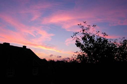 ... vom Balkon aus knnen Sie die Farben des Abendhimmels bestaunen.