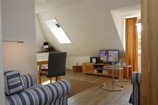 Ein erster Blick in das Wohnzimmer...
